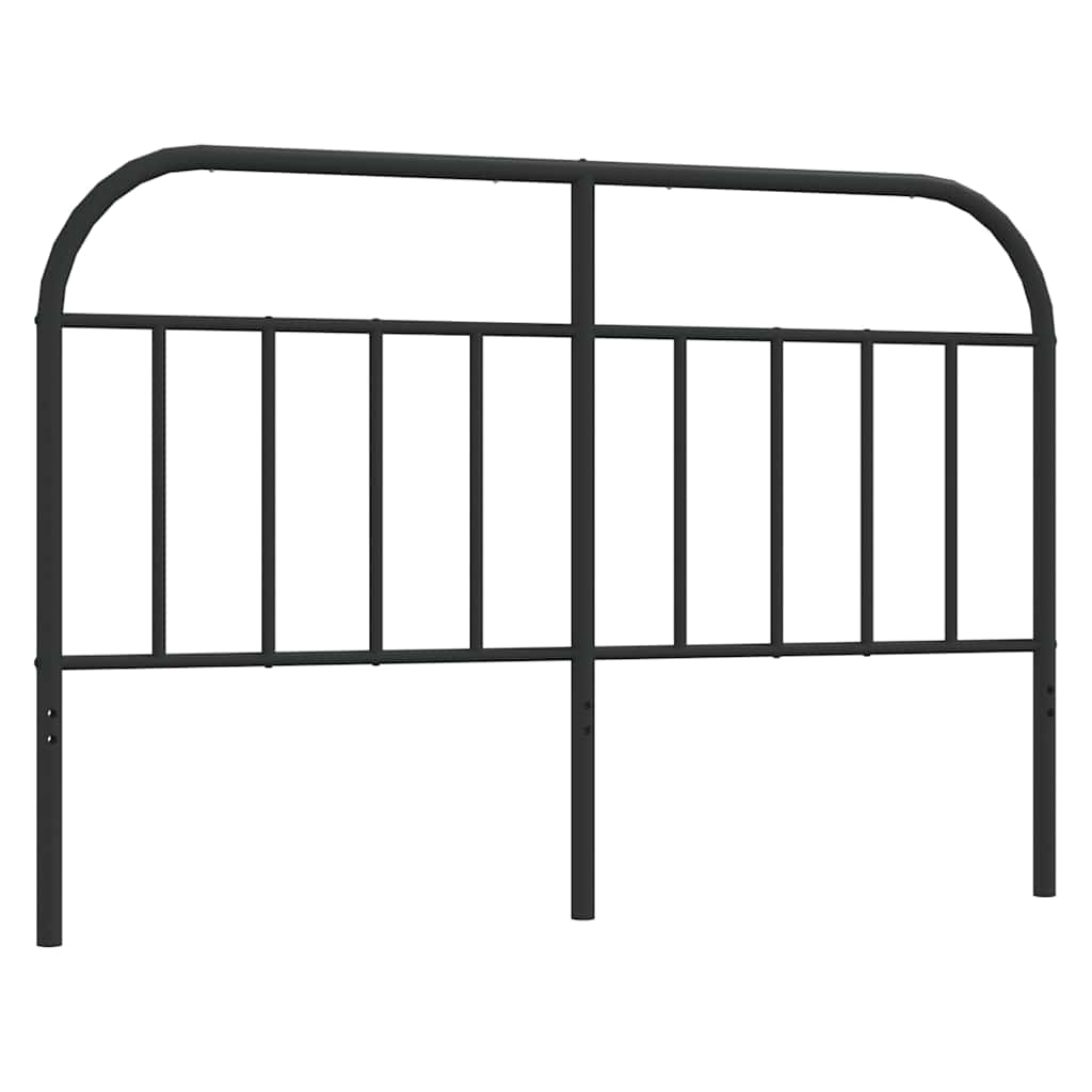 Vervangend hoofdbord metaal zwart 150 cm