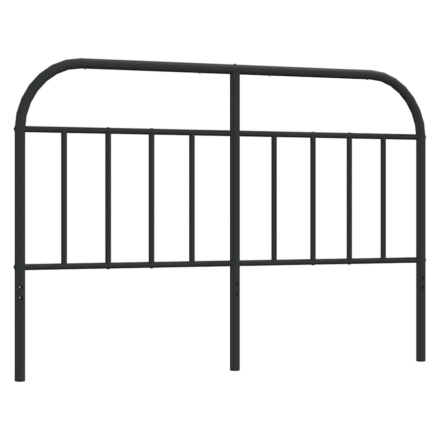 Vervangend hoofdbord metaal zwart 150 cm