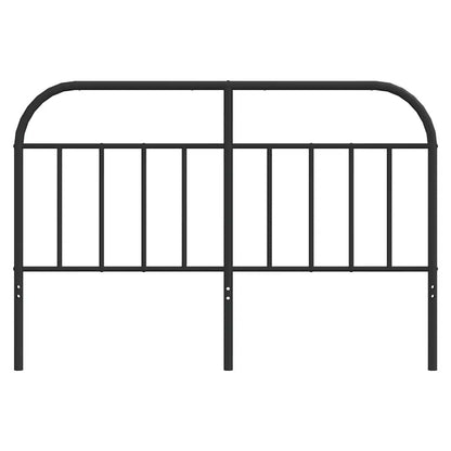 Vervangend hoofdbord metaal zwart 150 cm