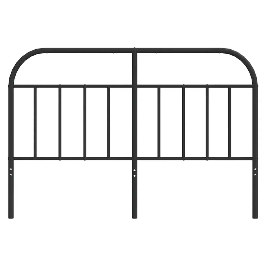 Vervangend hoofdbord metaal zwart 150 cm