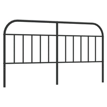Hoofdbord Metaal 160 cm Zwart