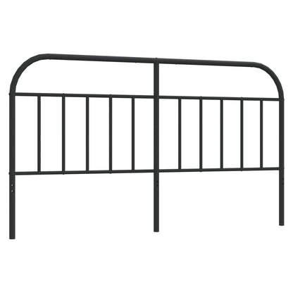 Hoofdbord Metaal 160 cm Zwart