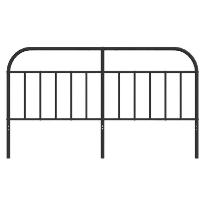 Hoofdbord Metaal 160 cm Zwart