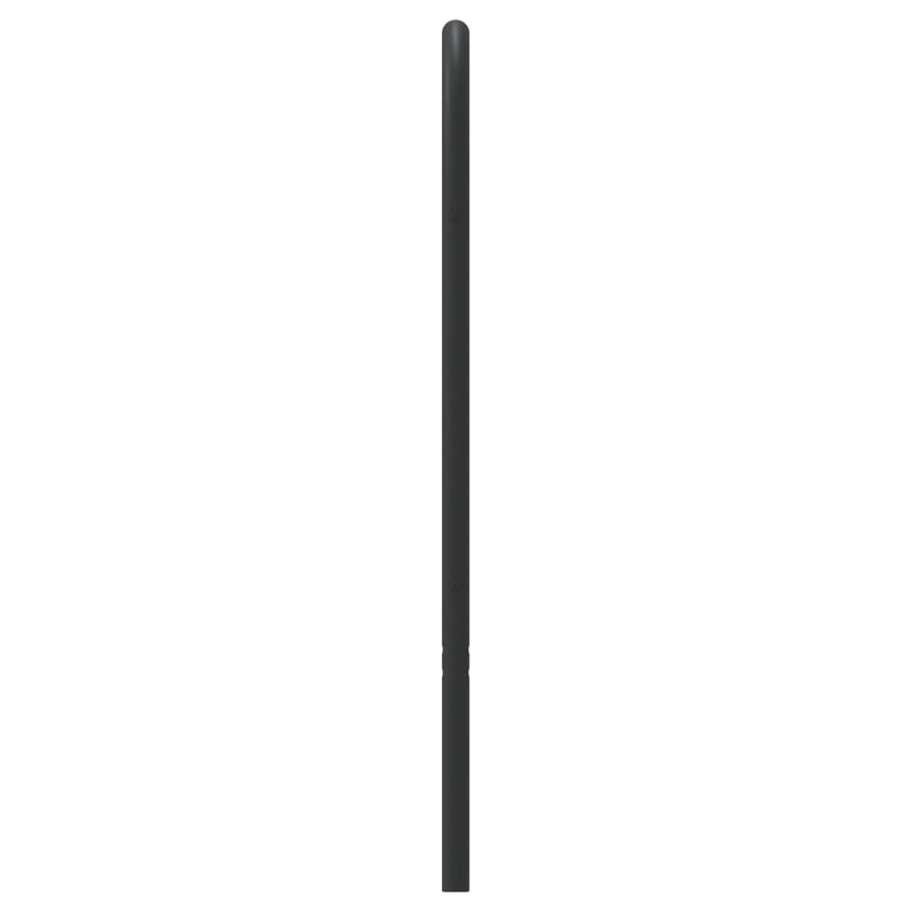 Hoofdbord Metaal 160 cm Zwart