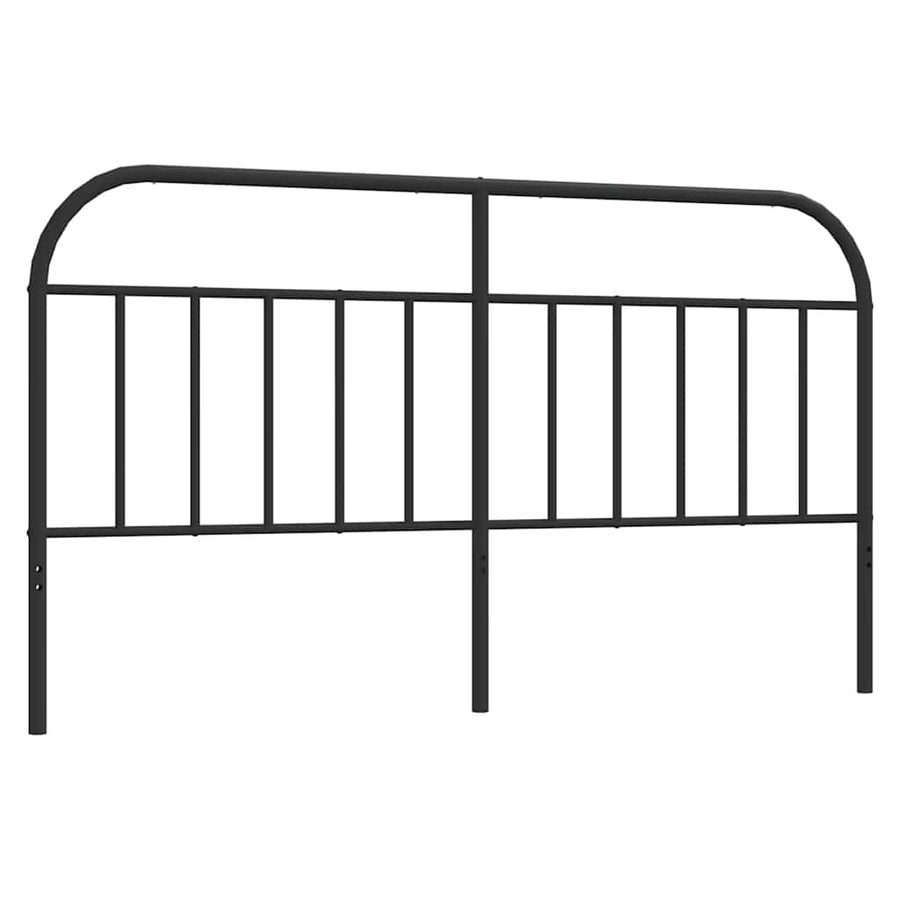 Vervangend hoofdbord metaal zwart 180 cm