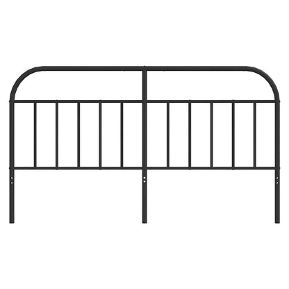 Vervangend hoofdbord metaal zwart 180 cm