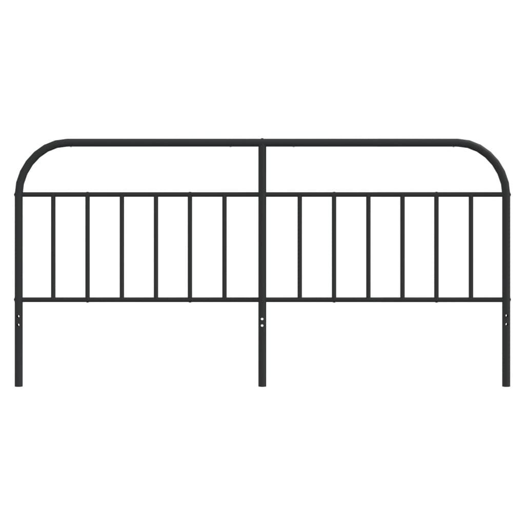 Hoofdbord Metaal Zwart 193 Cm