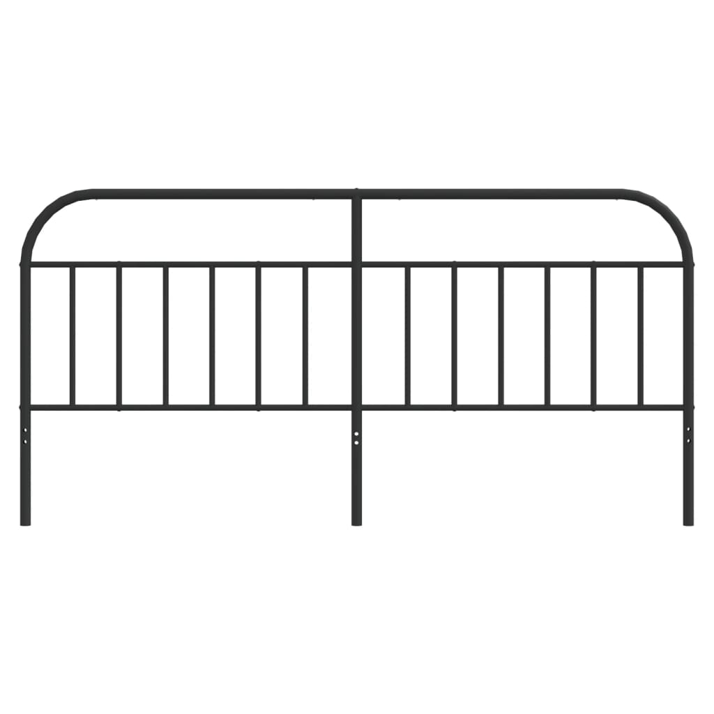 Hoofdbord Metaal Zwart 200 Cm