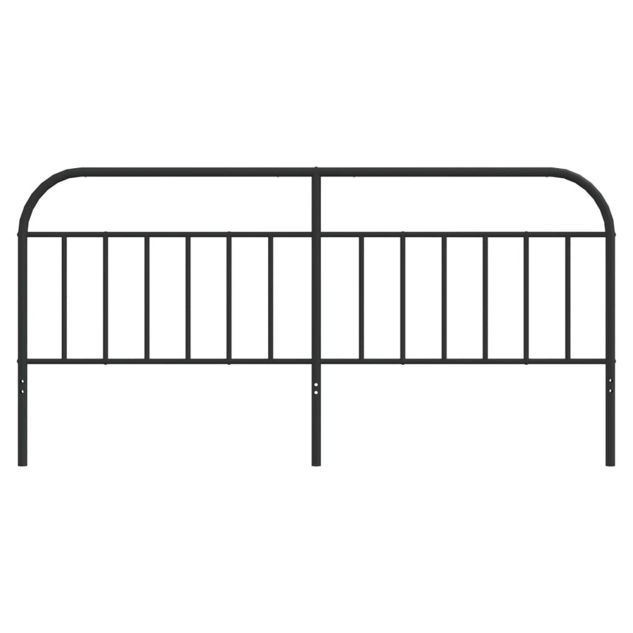 Hoofdbord Metaal Zwart 200 Cm