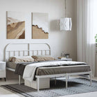 Bedframe metaal wit 150x200 cm