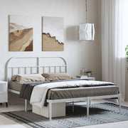 Bedframe metaal wit 150x200 cm