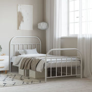 Bedframe metaal wit 100x190 cm