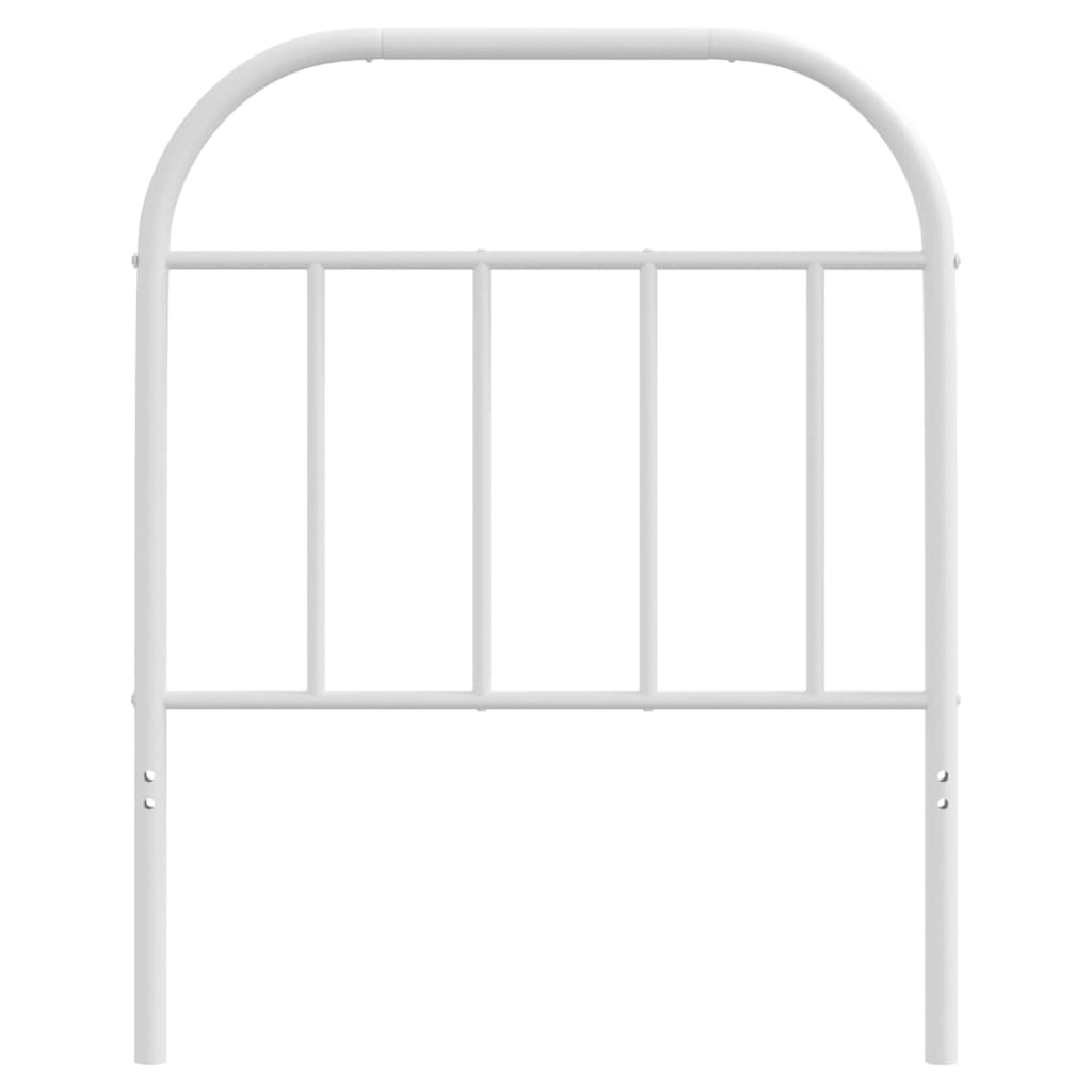Hoofdbord Metaal Wit 75 Cm