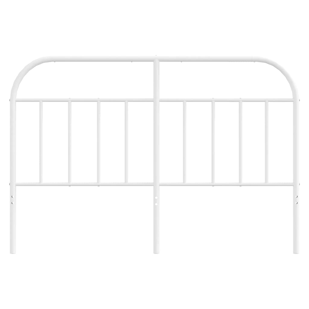 Hoofdbord metaal wit 135 cm