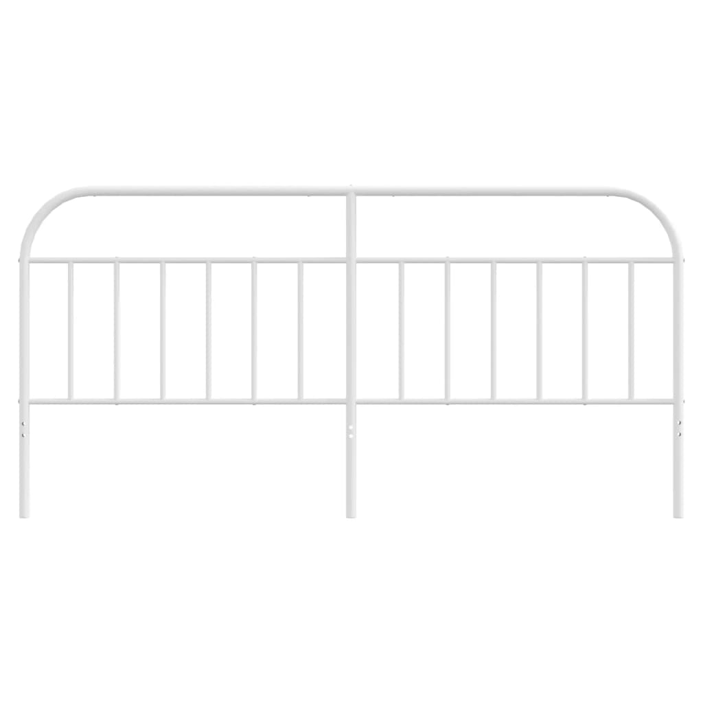 Hoofdbord Metaal Wit 200 Cm