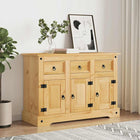 Dressoir massief grenenhout 112x44x78 cm bruin