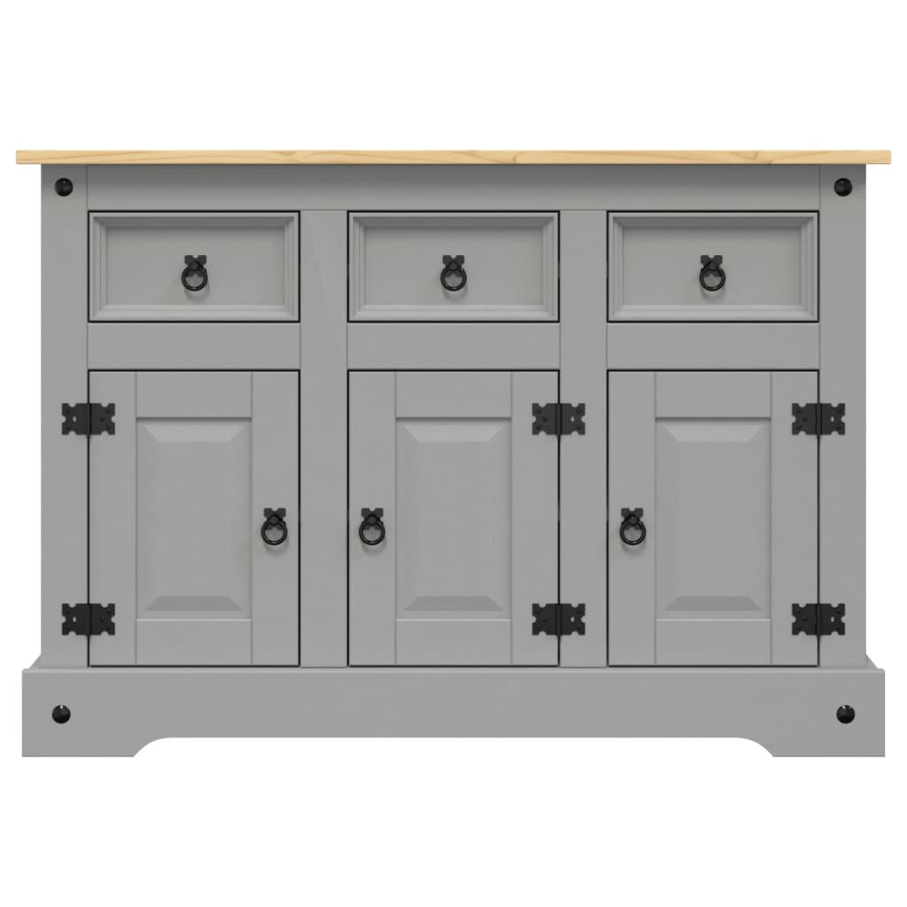 Dressoir Corona 112X43X78 Cm Massief Mexicaans Grenenhout Grijs