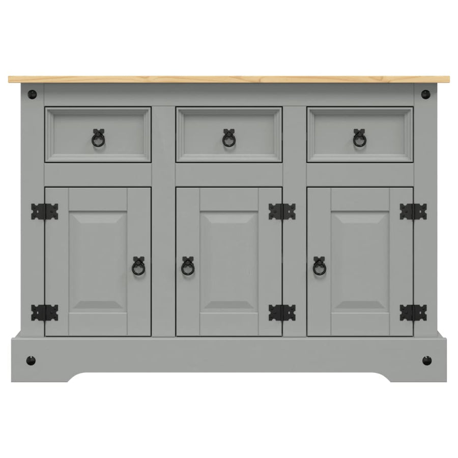Dressoir Corona 112X43X78 Cm Massief Mexicaans Grenenhout Grijs