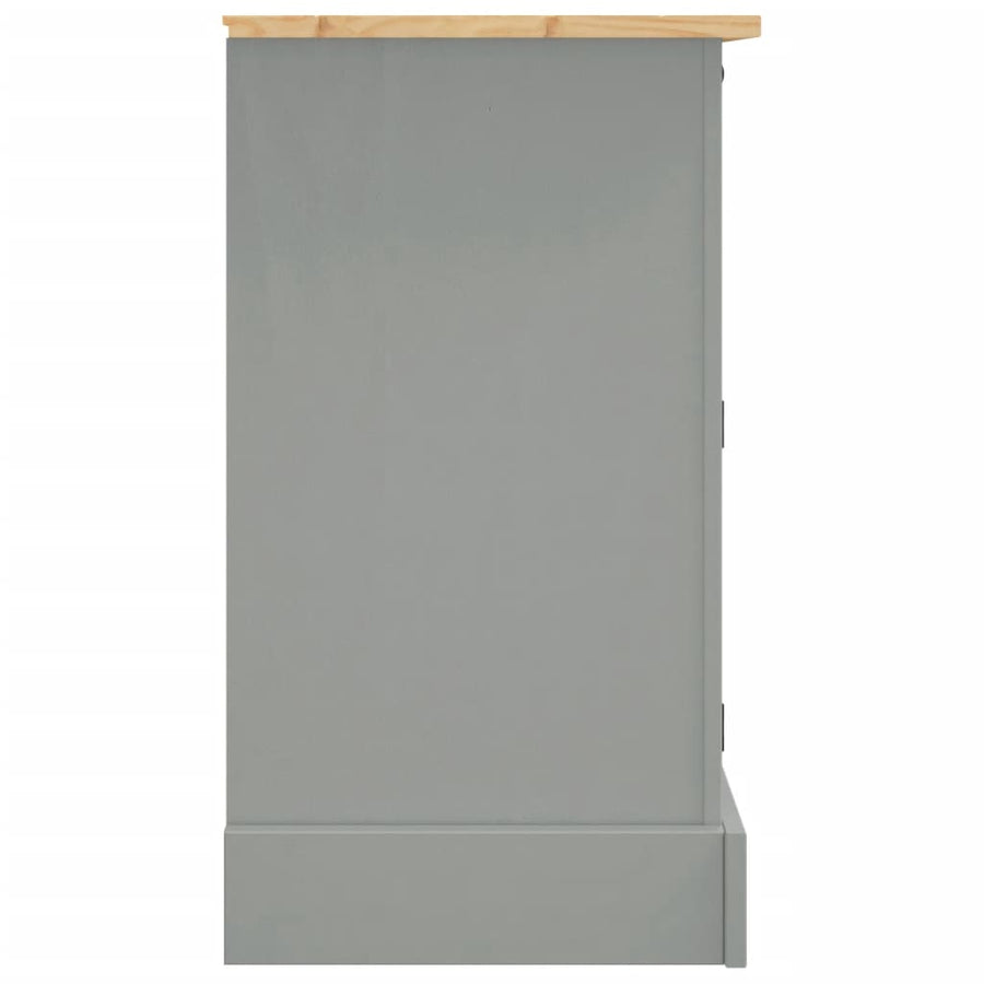 Dressoir Corona 112X43X78 Cm Massief Mexicaans Grenenhout Grijs