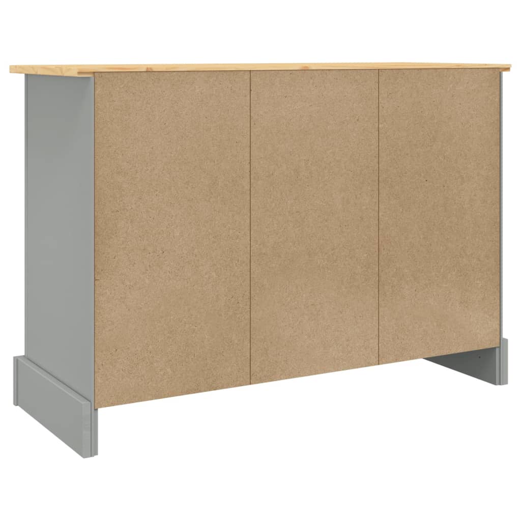Dressoir Corona 112X43X78 Cm Massief Mexicaans Grenenhout Grijs