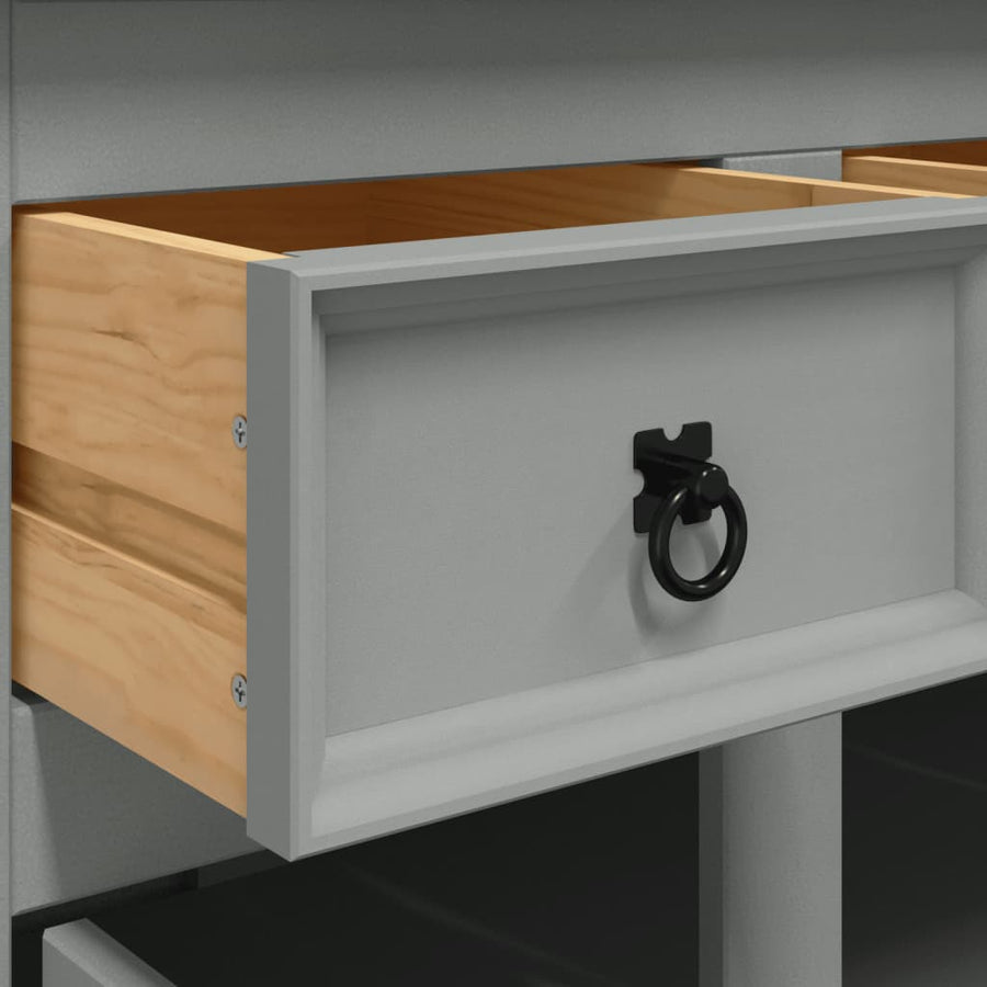 Dressoir Corona 112X43X78 Cm Massief Mexicaans Grenenhout Grijs