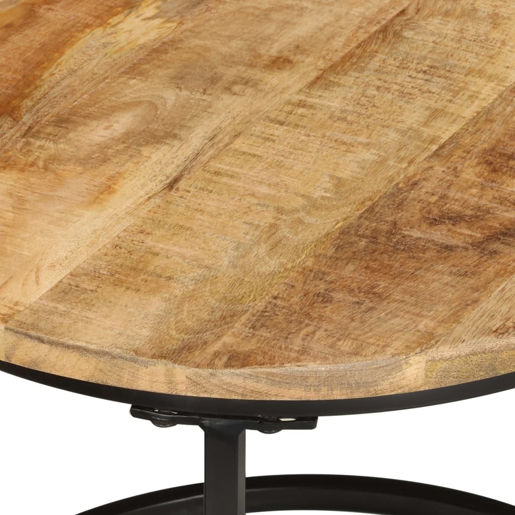 Tafeltjesset Massief Ruw Mangohout 3 Ø 35 x 29 cm massief mangohout