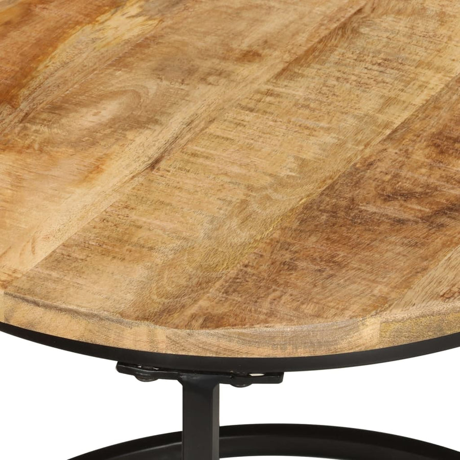 Tafeltjesset Massief Ruw Mangohout 3 Ø 35 x 29 cm massief mangohout