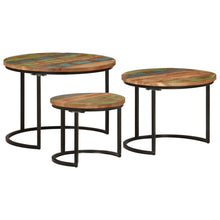 Tafeltjesset 3 Ø 35 x 29 cm massief gerecycled hout
