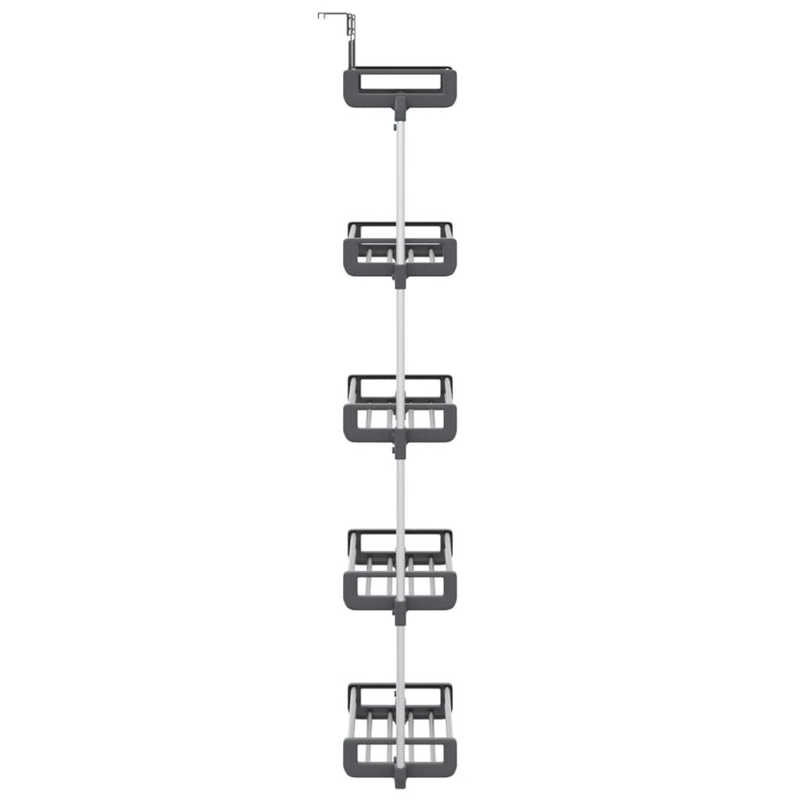 Deurorganizer Met 5 Schappen 52X20X135 Cm Aluminium