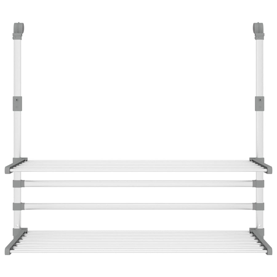 Droogrek Voor Balkon 89X25X(60-95) Cm Aluminium