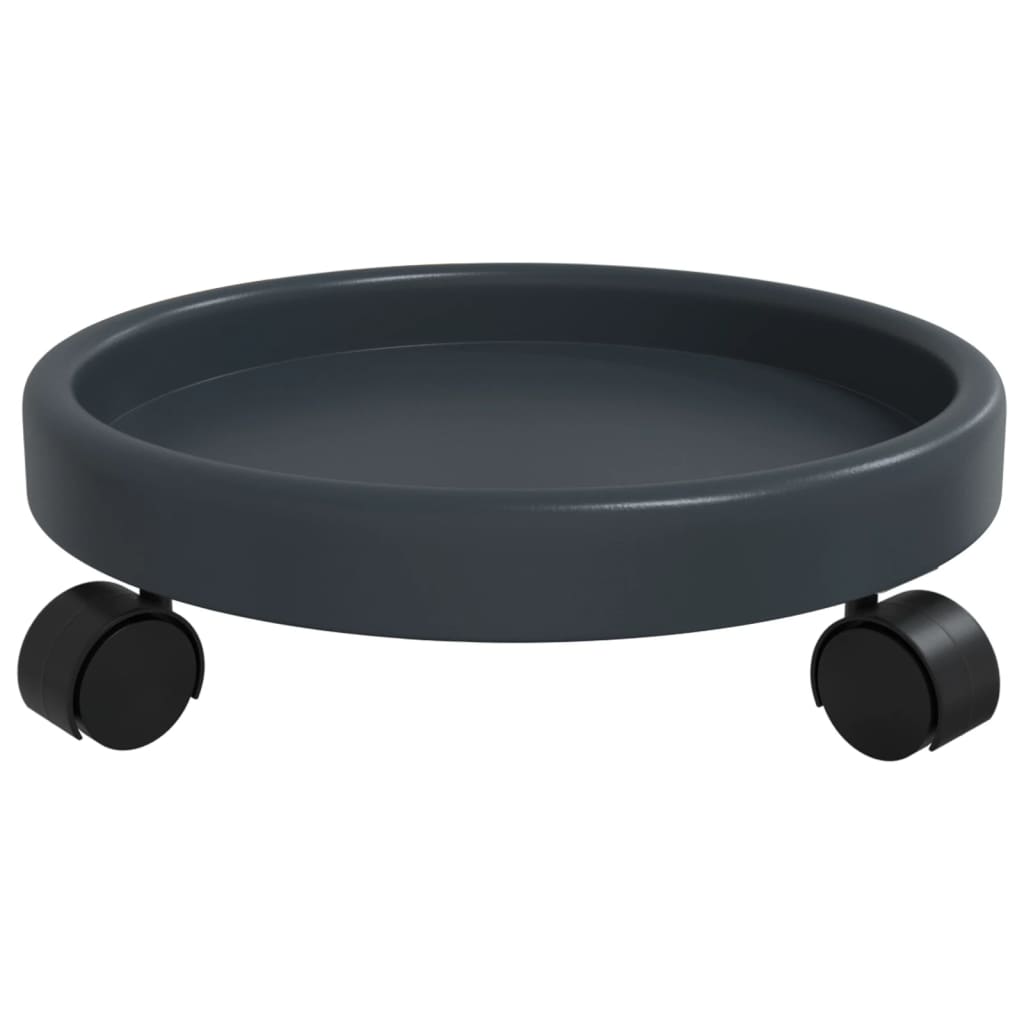 Plantentrolleys 2 St Met Wielen Ø34 Cm 35 Kg Grijs