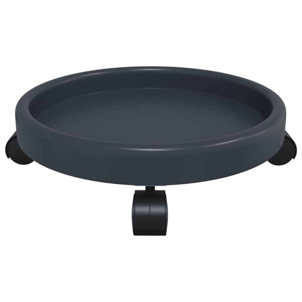 Plantentrolleys 2 St Met Wielen Ø34 Cm 35 Kg Grijs