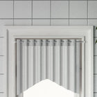 Gordijnrails 2 st 40-60 cm aluminium wit zilver