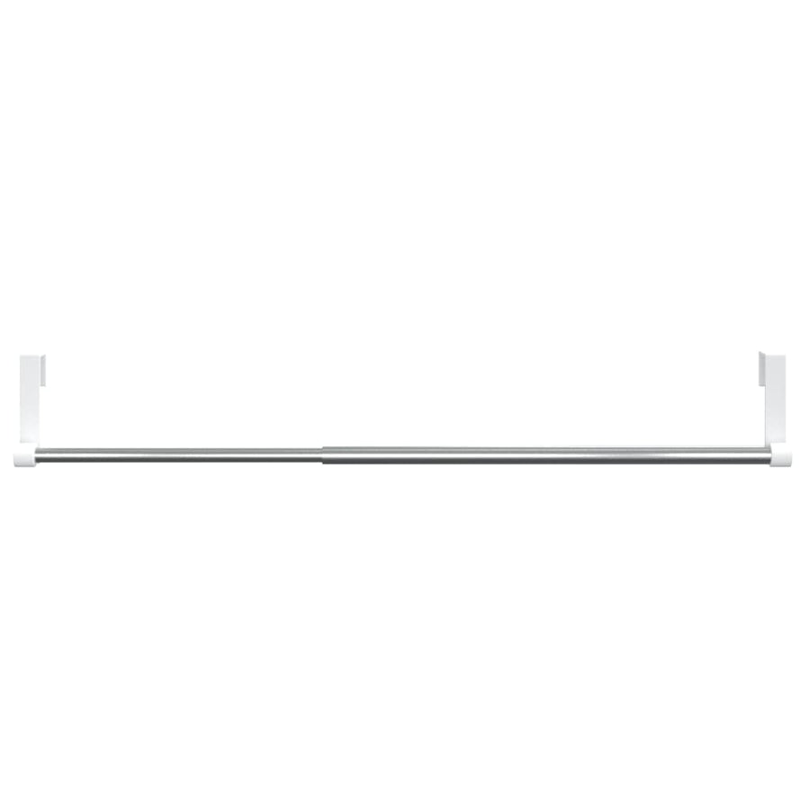 Gordijnrails 2 St Aluminium Wit En Zilverkleurig 40-60 cm