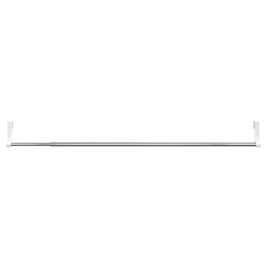 Gordijnrails 2 St Aluminium Wit En Zilverkleurig 60-105 cm