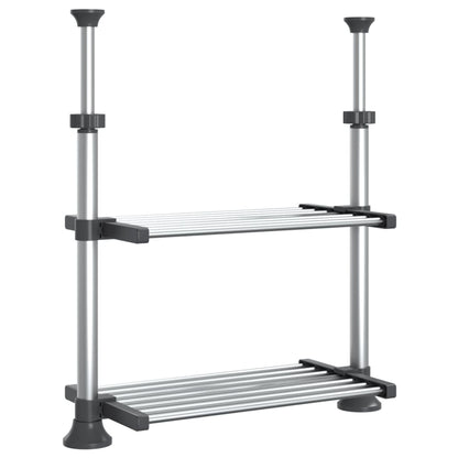 Keukenschap 50x25x(50-70) cm aluminium