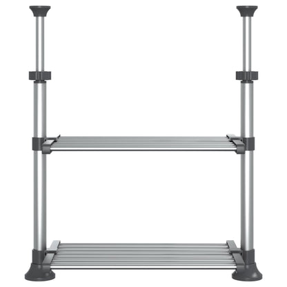 Keukenschap 50x25x(50-70) cm aluminium