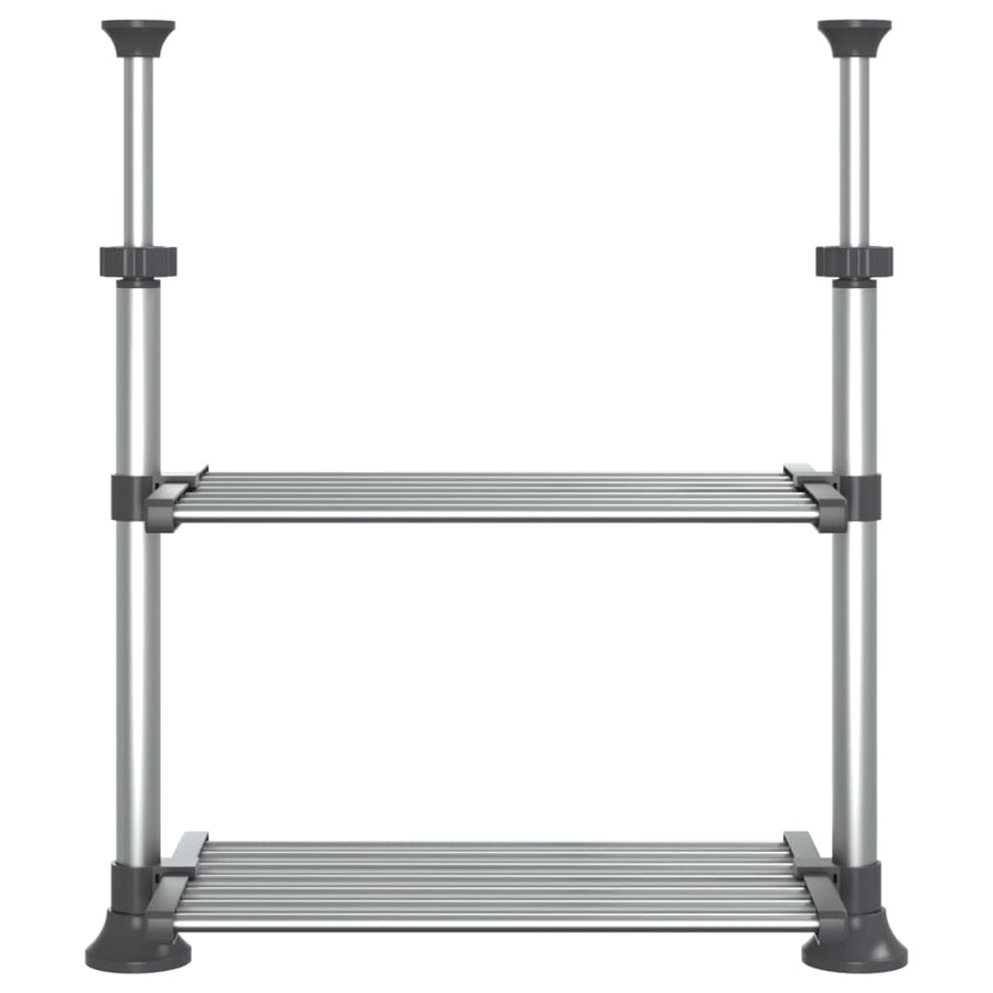 Keukenschap 50x25x(50-70) cm aluminium