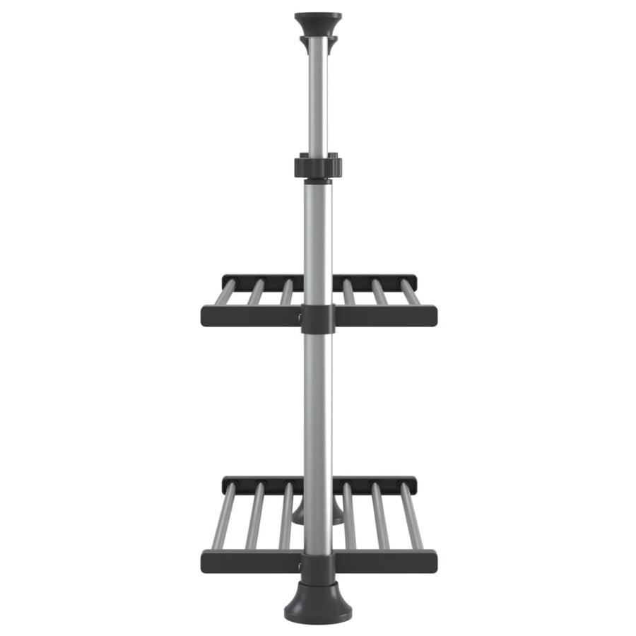 Keukenschap 50x25x(50-70) cm aluminium