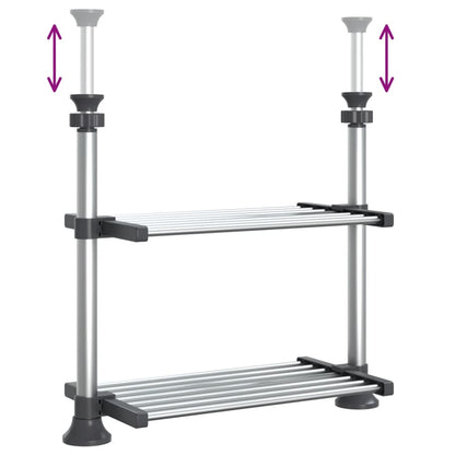 Keukenschap 50x25x(50-70) cm aluminium