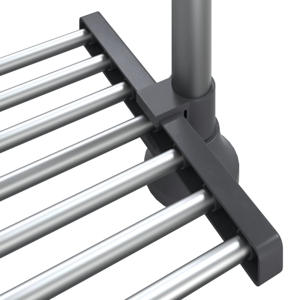 Keukenschap 50x25x(50-70) cm aluminium
