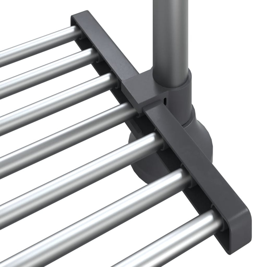 Keukenschap 50x25x(50-70) cm aluminium