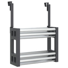 Rek voor onder de gootsteen 34x12x26 cm aluminium
