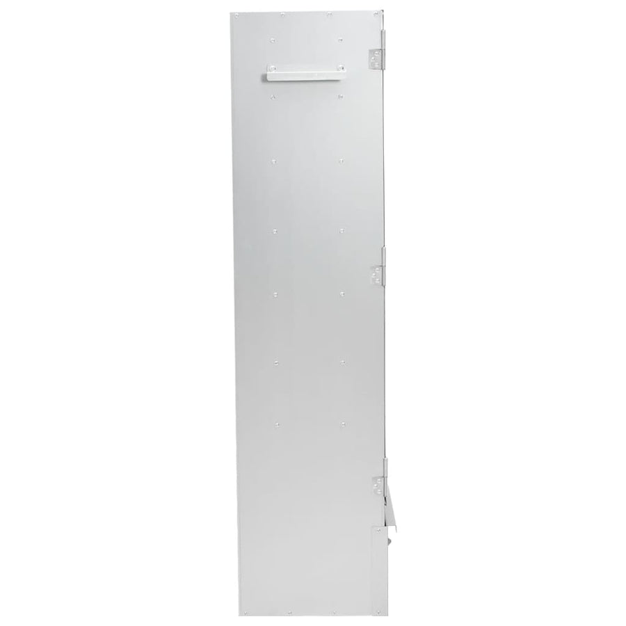 BBQ-rookoven met houtsnippers 44,5x29x110 cm staal 44.5 x 29 x 110 cm