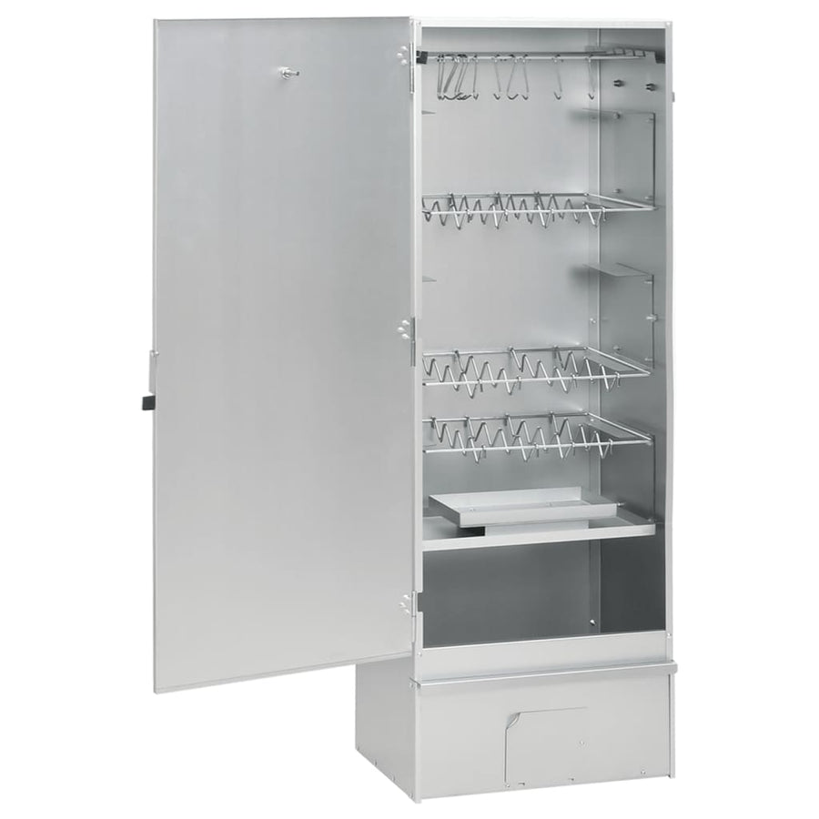 BBQ-rookoven met houtsnippers 44,5x29x110 cm staal 44.5 x 29 x 110 cm