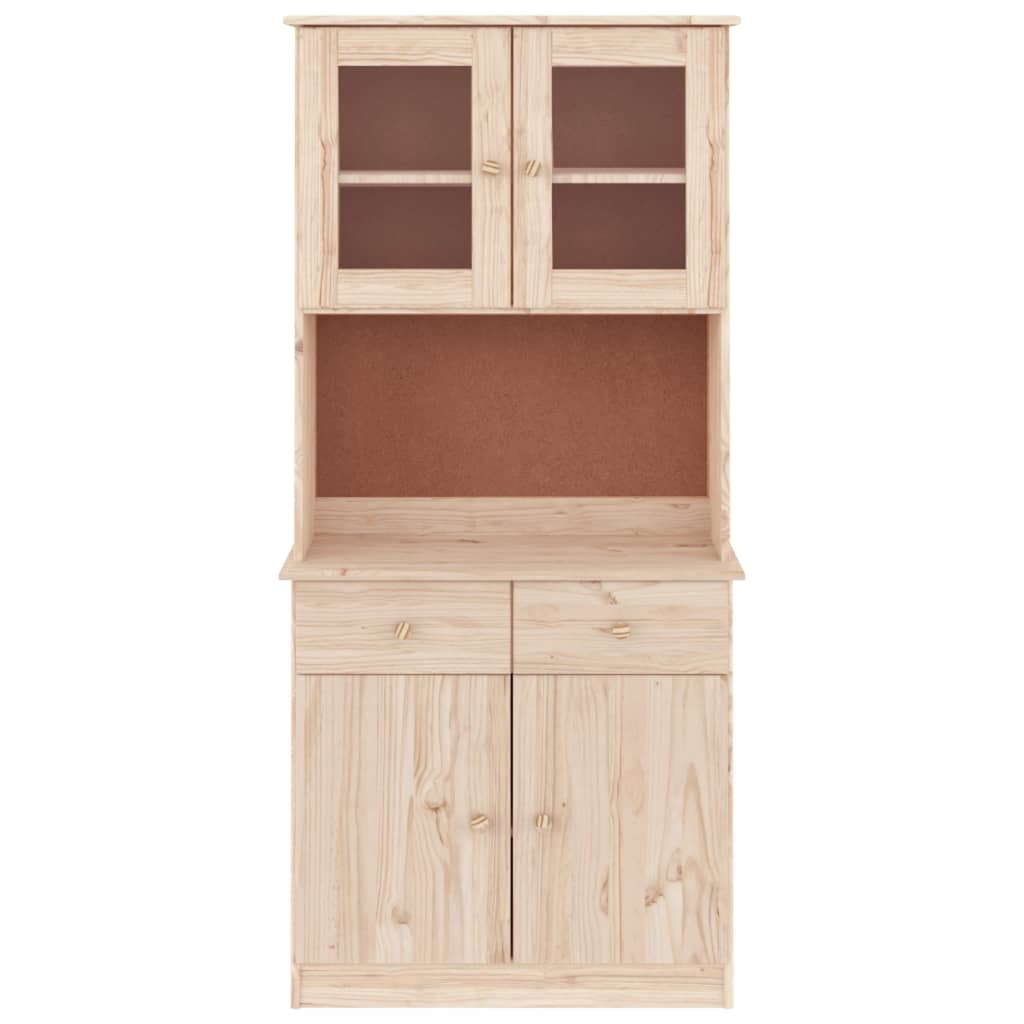 Hoge Kast Alta 77X35X165 Cm Massief Grenenhout