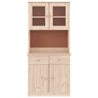 Hoge Kast Alta 77X35X165 Cm Massief Grenenhout