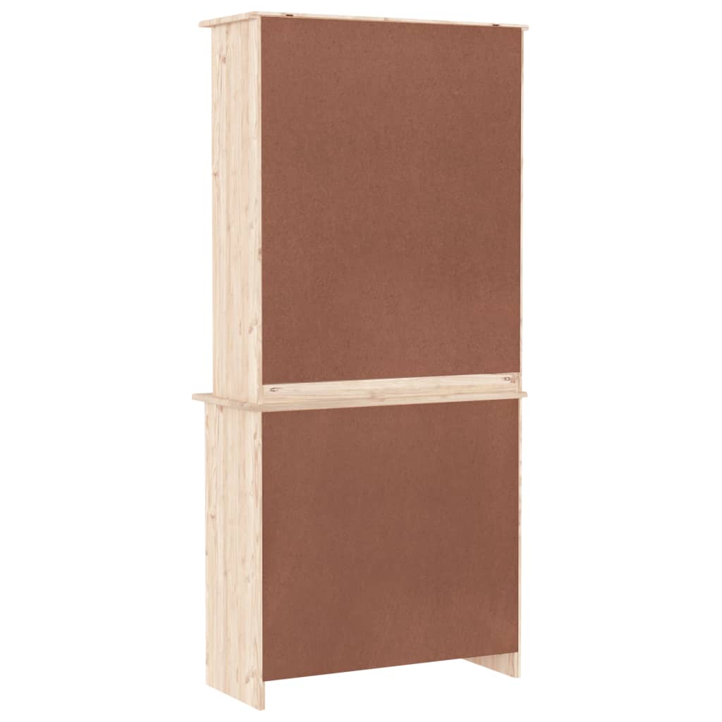 Hoge Kast Alta 77X35X165 Cm Massief Grenenhout