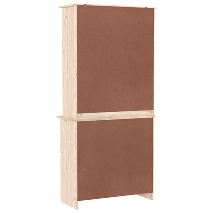 Hoge Kast Alta 77X35X165 Cm Massief Grenenhout