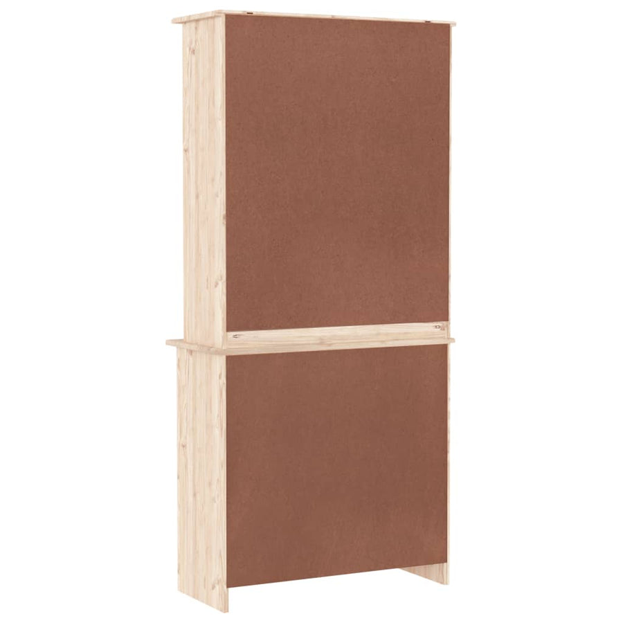 Hoge Kast Alta 77X35X165 Cm Massief Grenenhout